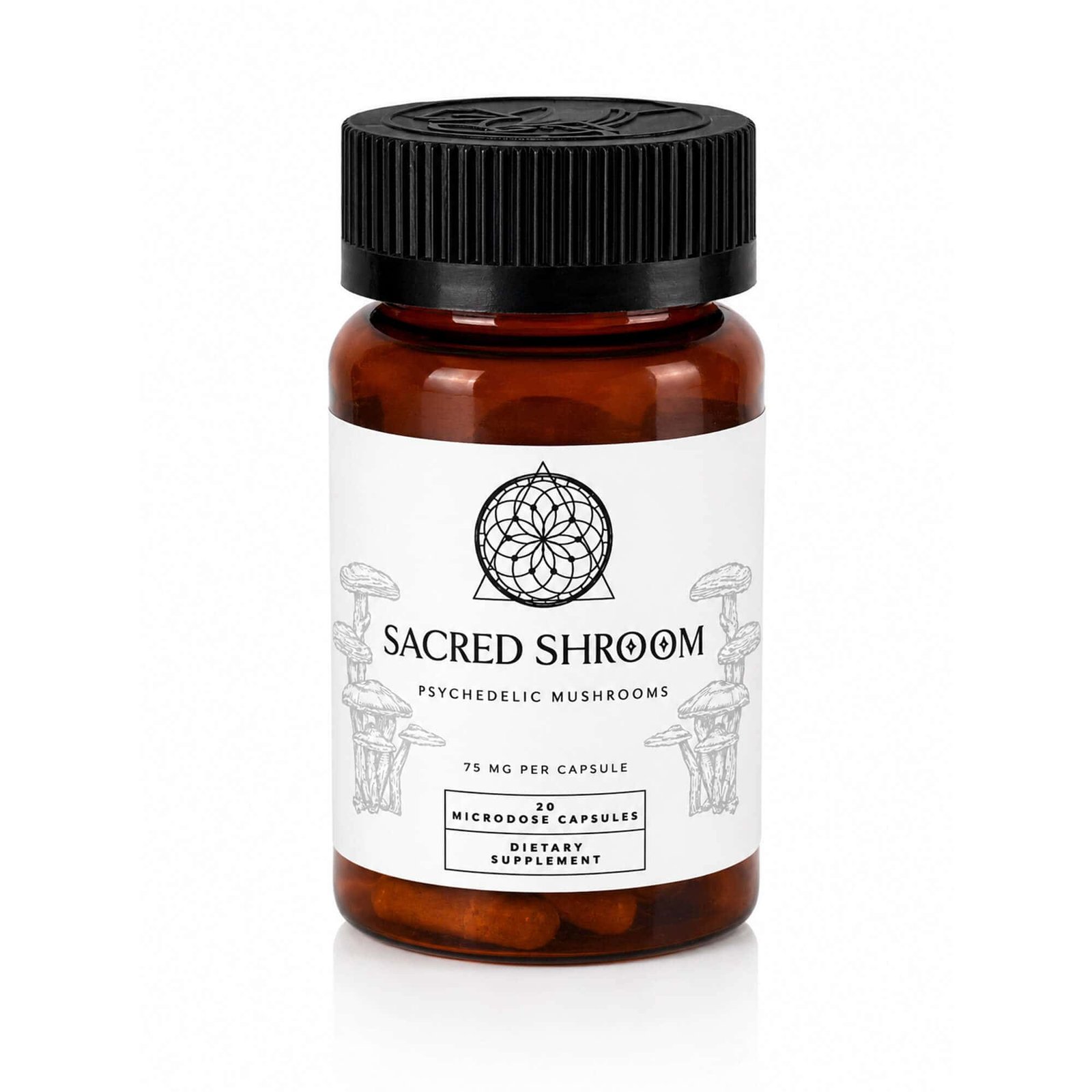 microdose capsules (75mg) 20 capsules sacred shroom
