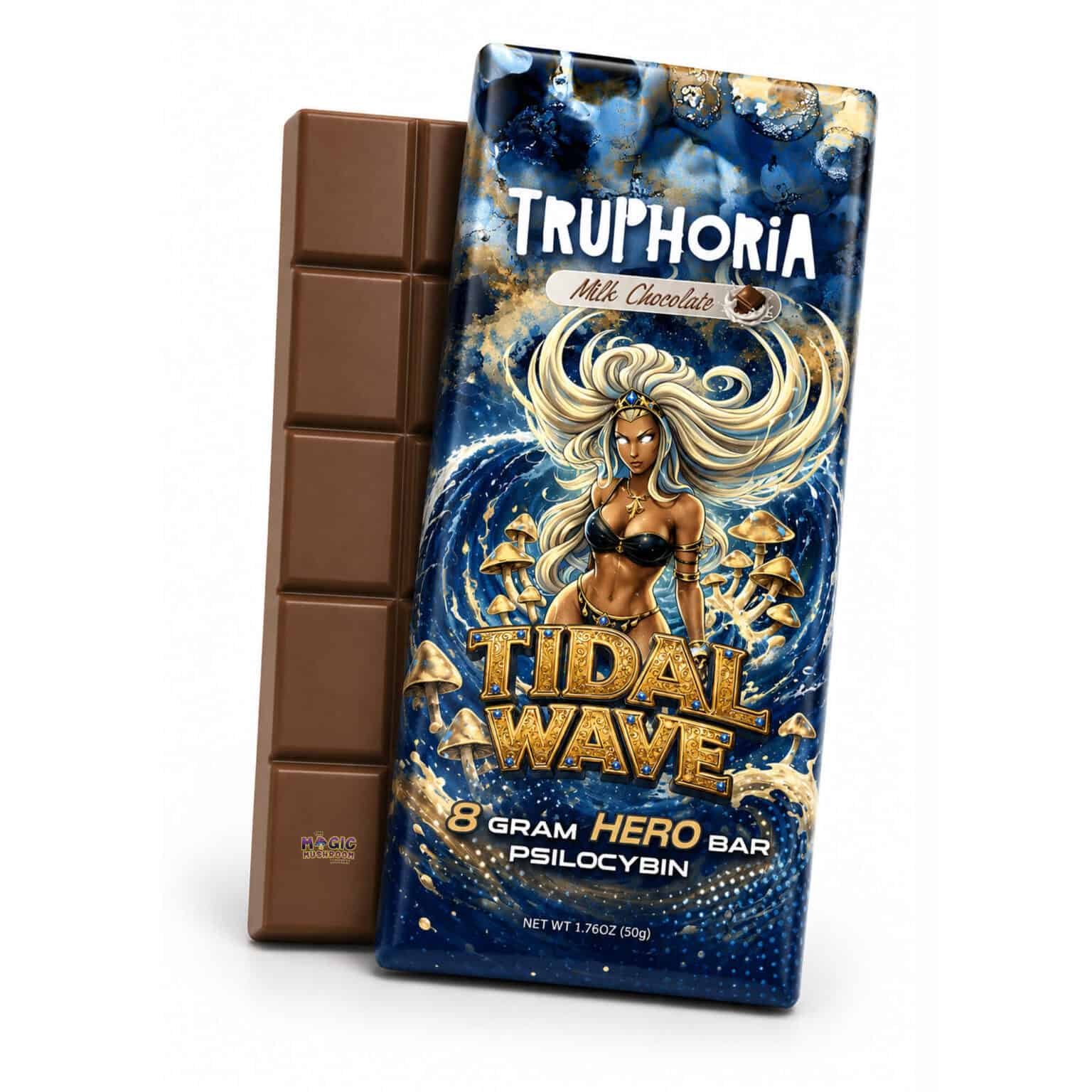 truphoria psilocybin 8 gram hero bar – tidal wave