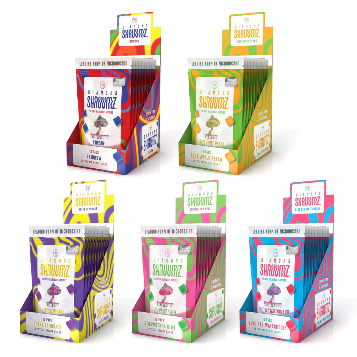Diamond Shruumz Microdose Gummies -10pk