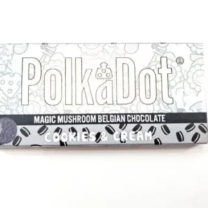 Polka Dot Mushroom Chocolate Crunch Cookies and Cream