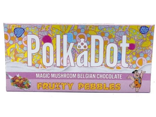 Polka dot Magic Mushroom Chocolate Bars – Fruity Pebbles