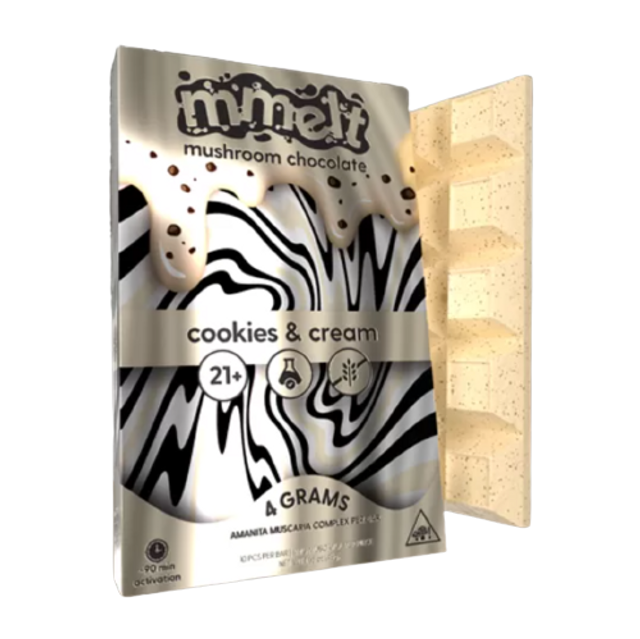 Mmelt Mushroom Chocolate Bar Amanita Mushroom 4g