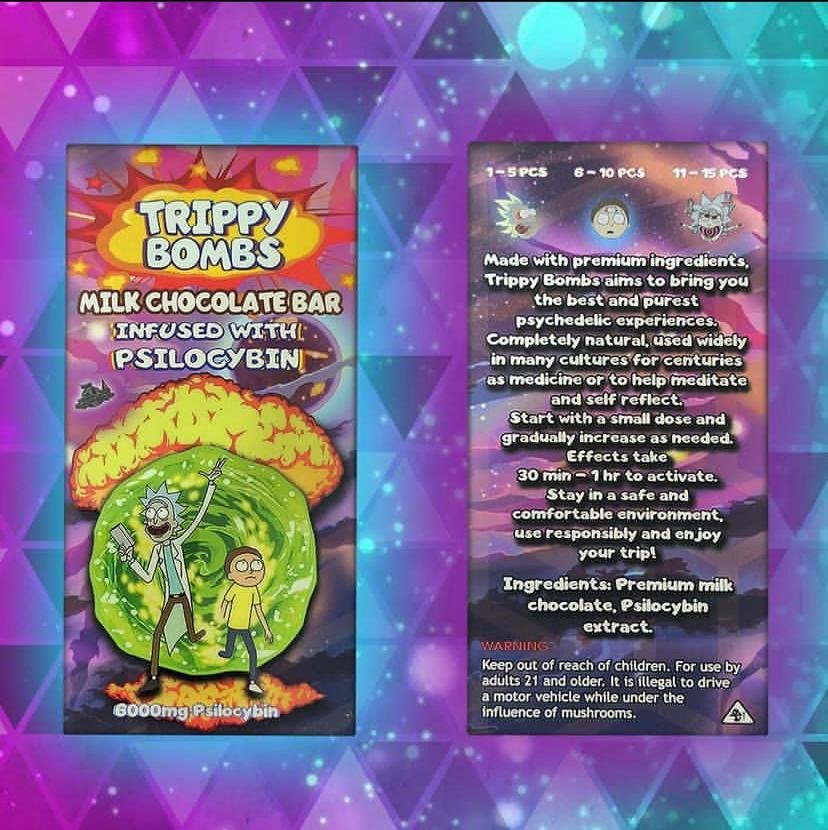 Trippy Bombs Milk Chocolate Bar