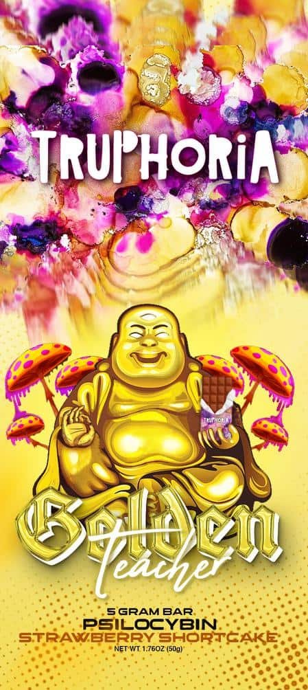 Truphoria Psilocybin Golden Teacher Mushroom Chocolate Bar
