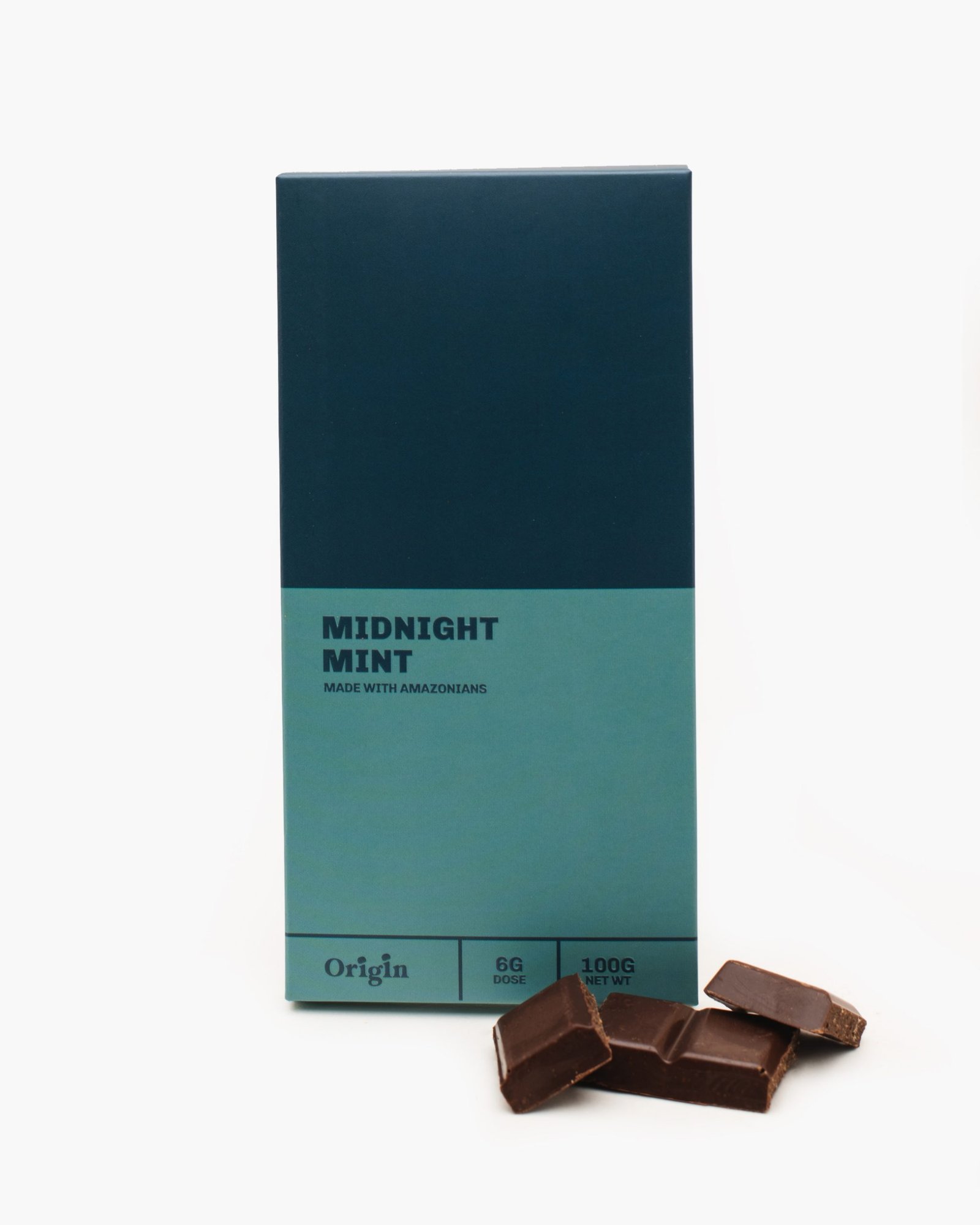 Midnight Mint Mushroom Chocolate Bars