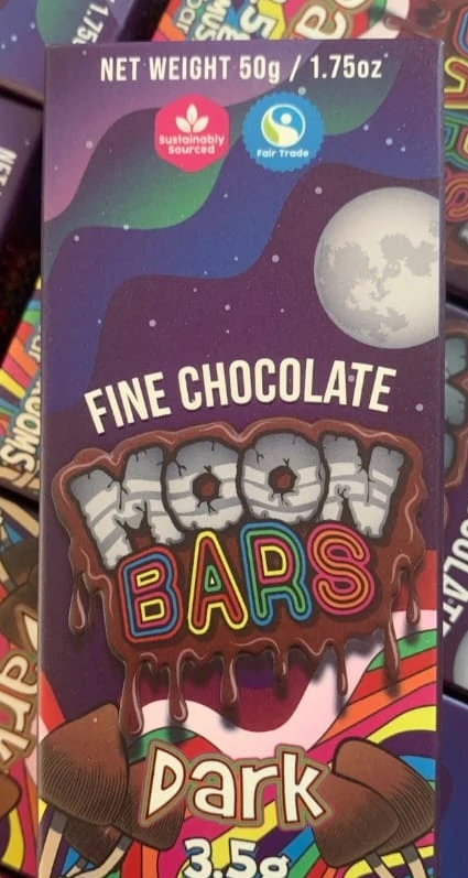 Fine Chocolate Moon Bar 4g - Image 2