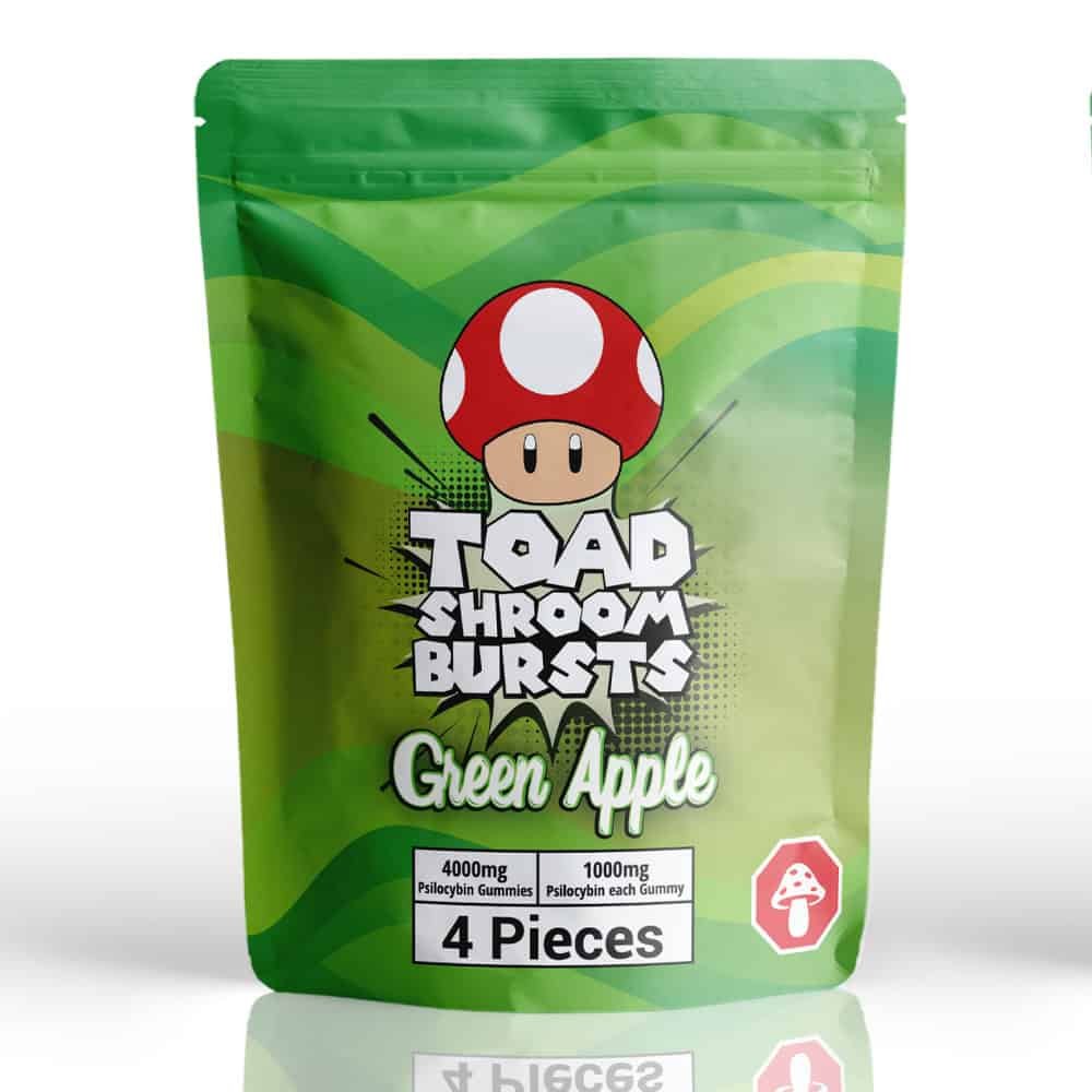 Toad Shroom Bursts – Green Apple 4000mg